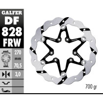Disque de frein avant flottant Wave GALFER- 270 mm- TM RACING FRONT