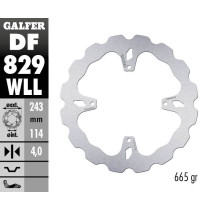 Disque de frein arrière fixe Wave GALFER- 243 mm - TM 660 F