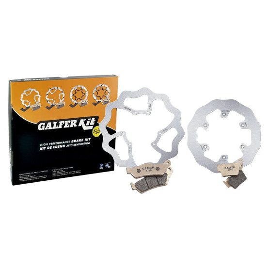 Kit de disques et plaquettes de frein avant et arrière GALFER - Type origine