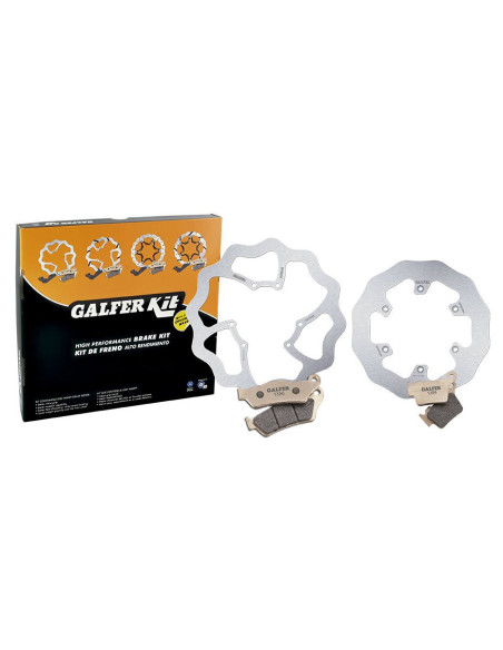 Kit de disques et plaquettes de frein avant et arrière GALFER - Type origine