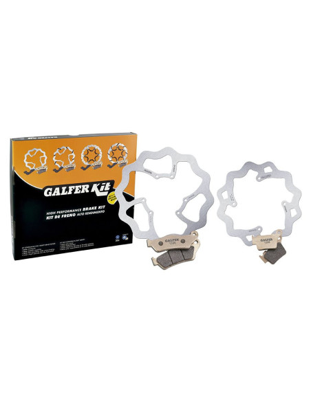Kit de disques et plaquettes de frein avant et arrière GALFER - Type origine
