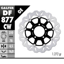 Disque de frein flottant Wave 310 mm GALFER - TRIUMPH DAYTONA 650 (05) 2