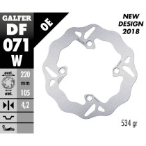 Disque de frein fixe Wave GALFER - 220 mm - HONDA SH 150 SCOOPY 2