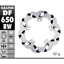 Disque de frein avant fixe Wave GALFER- 200 mm - PIAGGIO QUART 2