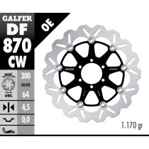 Disque de frein flottant Wave GALFER - 300 mm- DUCATI (06) 2
