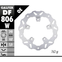 Disque de frein arrière fixe Wave GALFER - 240 mm - KTM DUKE 790-890 REAR 2