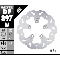 Disque de frein arrière fixe Wave GALFER - 240 mm - MOTUS 2