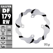 Disque de frein arrière fixe Wave GALFER- 240 mm- KAWASAKI KX (03) 2