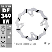 Disque de frein avant fixe Wave GALFER- 250 mm- SUZUKI RM Z 2