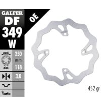 Disque de frein avant fixe Wave GALFER - 250 mm- SUZUKI RM Z 2
