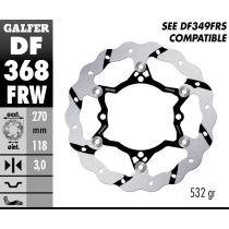 Disque de frein avant flottant Wave GALFER- 270 mm- SUZUKI RM-Z / RMX-Z 250 / 450 2
