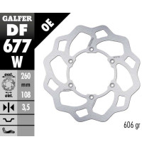 Disque de frein avant fixe Wave GALFER - 260 mm- GAS GAS 2
