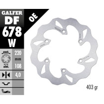 Disque de frein fixe Wave GALFER - 220 mm- GAS GAS 2