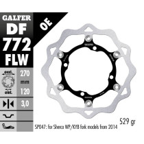 Disque de frein avant flottant Wave GALFER- 270 mm - SHERCO fourche SACHS 2