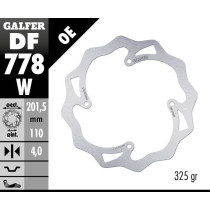 Disque de frein arrière fixe Wave GALFER - 201,5mm - KTM SX 85-SX 105 2