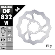 Disque de frein avant fixe Wave GALFER - 240 mm- TM MX 85 2