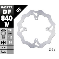 Disque de frein arrière fixe Wave GALFER - 240 mm- TM SMX 660 F 2