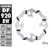 Disque de frein avant fixe Wave GALFER- 260 mm- SHERCO ENDURO (Fourche WP) 2014- 2