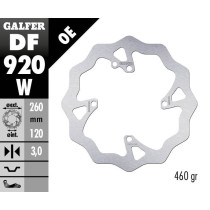 Disque de frein avant fixe Wave GALFER - 260 mm- SHERCO ENDURO (Fourche WP) 2014- 2