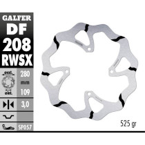 Disque de frein avant GALFER wave fixe GROOVE oversize 280mm - KAWASAKI KX 250-450 F (2015-) 2