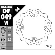 Disque de frein GALFER fixe wave 256x5mm - HONDA XRV 750 2