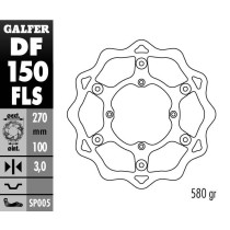 Disque de frein avant GALFER wave flottant oversize 270mm - KAWASAKI KX 125-250-500 2