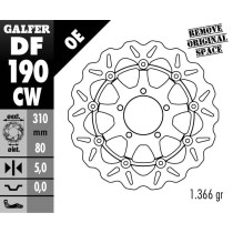Disque de frein GALFER SBK wave flottant KAWAZAKI ZX-10R 08- 2