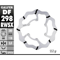 Disque de frein avant GALFER wave fixe GROOVE oversize 280mm - YAMAHA YZ F 2016- 2