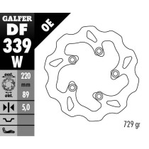 Disque de frein GALFER fixe wave 220x5mm - SUZUKI GSXR 600 R (00) 2