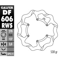Disque de frein avant GALFER wave fixe TSUNAMI oversize 270mm - KTM & HUSQVARNA 2