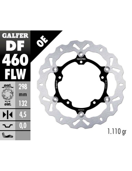 Disque de frein GALFER wave flottant - 298 mm - YAMAHA YZF - R3