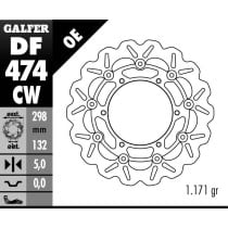 Disque de frein GALFER wave flottant route 298x5mm - YAMAHA YZF 600-1000 THUNDER 2