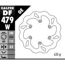 Disque de frein GALFER fixe wave 240x4mm - YAMAHA YZ 400 F 2