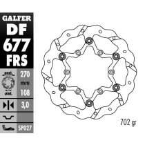 Disque de frein avant GALFER wave flottant oversize TSUNAMI 270mm - GAS GAS 2