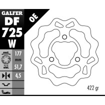 Disque de frein GALFER fixe wave 177x4,5mm - POLARIS 2