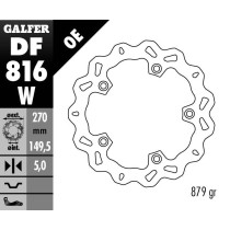 Disque de frein GALFER fixe wave 270x5mm - BMW C 600 SPORT - C 650 GT 2