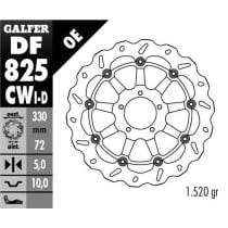 Disque de frein GALFER wave flottant route côté gauche 330x5mm - DUCATI MONSTER 1200 S 2
