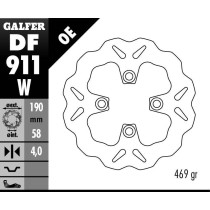 Disque de frein GALFER fixe wave 190x4mm - HONDA MSX 125 2