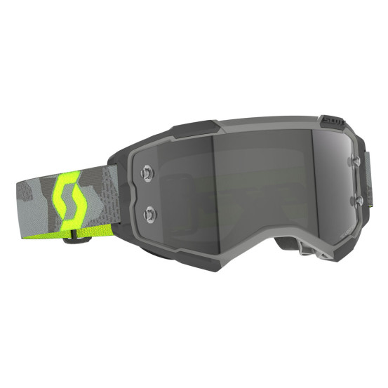 Masque cross Scott Fury Light Sensitive - Light Gris Jaune Fluo