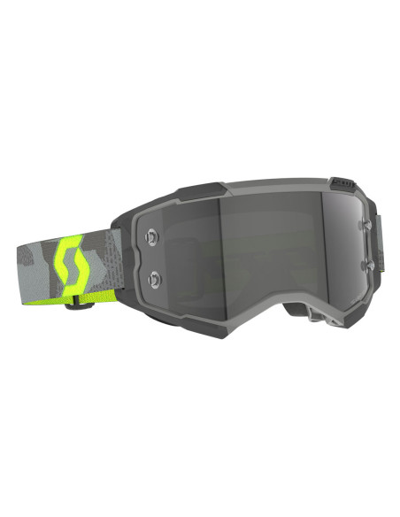 Masque cross Scott Fury Light Sensitive - Light Gris Jaune Fluo