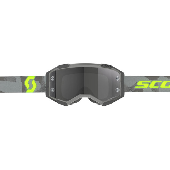 Masque cross Scott Fury Light Sensitive - Light Gris Jaune Fluo