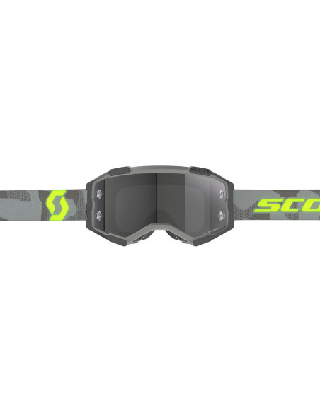Masque cross Scott Fury Light Sensitive - Light Gris Jaune Fluo
