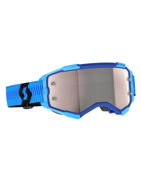 Masque cross Scott Fury - Bleu Noir écran argent