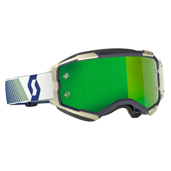 Masque cross Scott Fury - Bleu Vert écran Vert