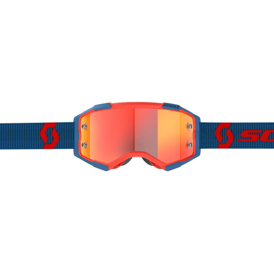 Masque cross Scott Fury - Bleu Rouge écran orange