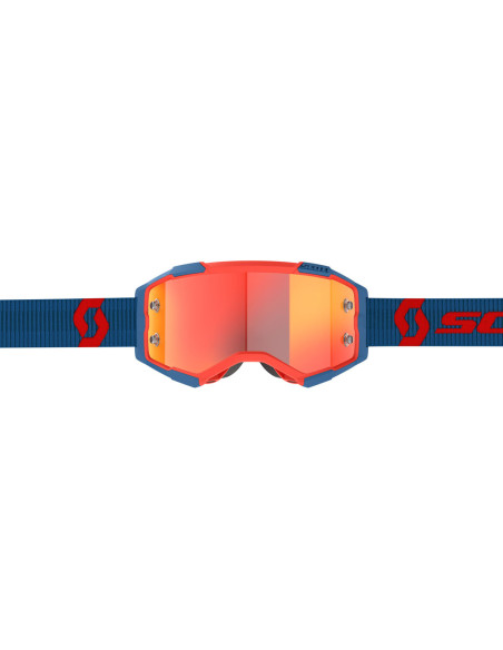 Masque cross Scott Fury - Bleu Rouge écran orange