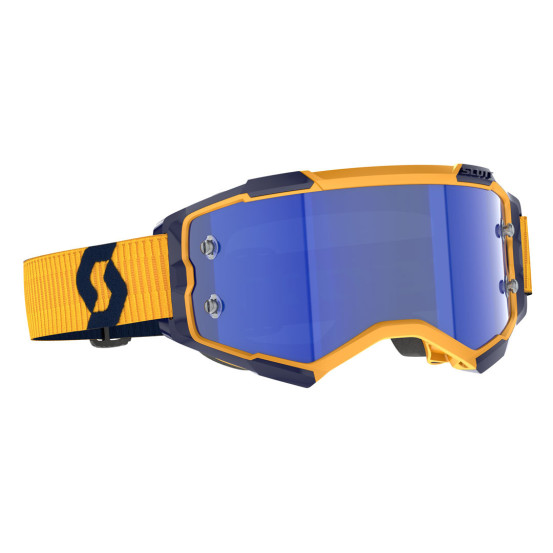 Masque cross Scott Fury - Jaune Bleu écran bleu