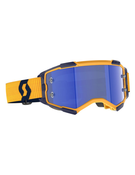 Masque cross Scott Fury - Jaune Bleu écran bleu