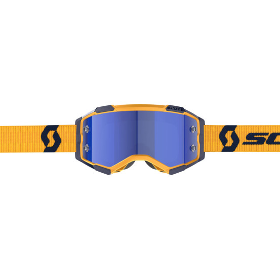 Masque cross Scott Fury - Jaune Bleu écran bleu