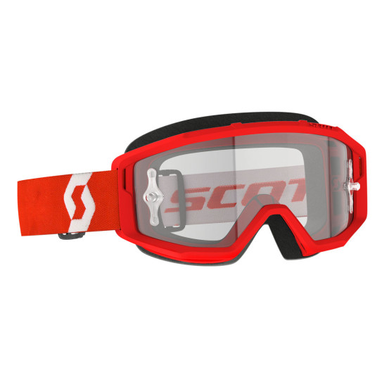 Masque cross Scott Primal écran clair - Rouge Blanc